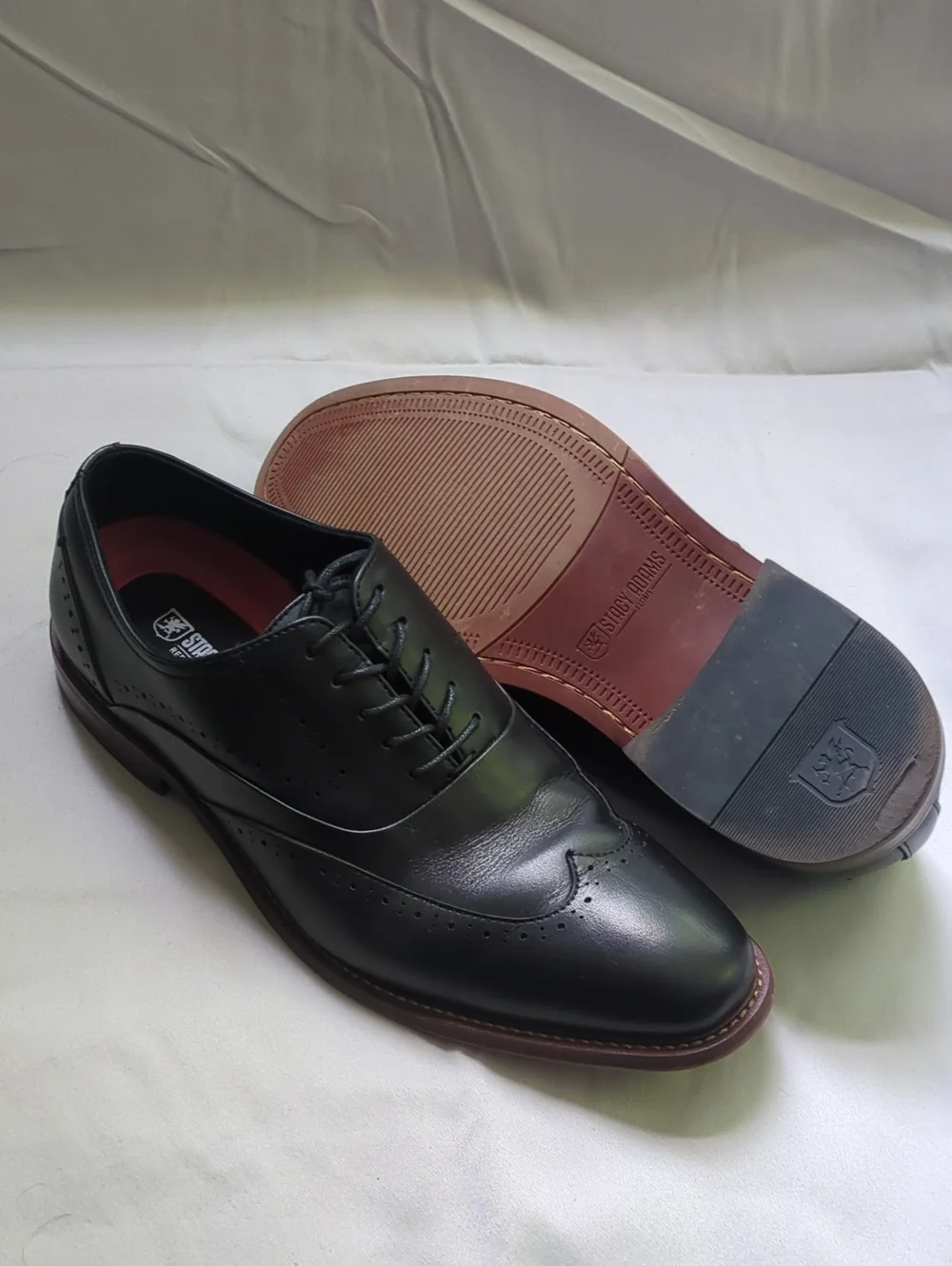 Classic Men's Black Wingtip Dress Shoes